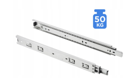 Prowadnica GTV PRO kulkowa, H45, L=750, pełny wysuw, 50 kg